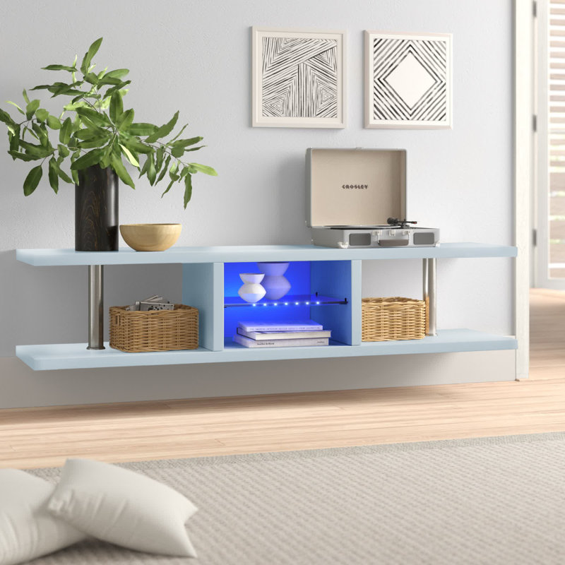 Adelia Unfinished TV Stand for TVs up to 65", Grey
