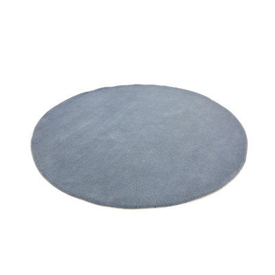 Round Enedina Solid Colour Area Rug