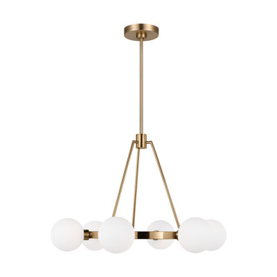 Helen 6 - Light Dimmable Wagon Wheel Chandelier