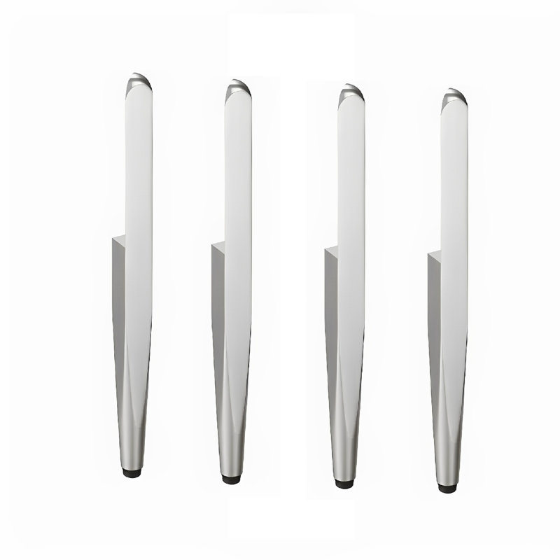Pieds de meuble, Nickel brossé