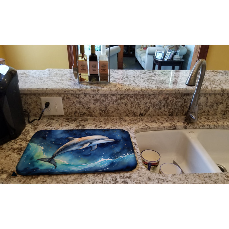 Tapis de séchage Dolphin in a Starry Sea