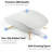 Self-Draining Dish Drying Rack, White - Wide Dish Drainer with Swivel Spout, Durable, Rustproof, Ideal for 4-5 Person Households