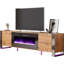 Meuble télé 70 po Bhhatu avec foyer électrique inclus, chêne rustique-98876981-99357220