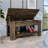 Austin Storage Table, One Extendable Table Shelf, Four Legs, Lower Shelf