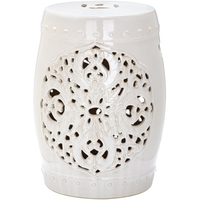 Llaneli Ceramic Accent Stool