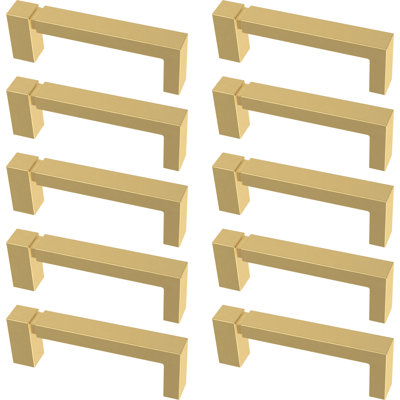 Asymmetric Notched Kitchen Cabinet or Furniture Drawer 3" Center Bar Pull Multipack