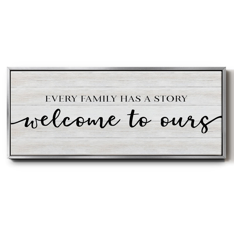 Family Story - toile encadrée, H 12 po x l 30 po