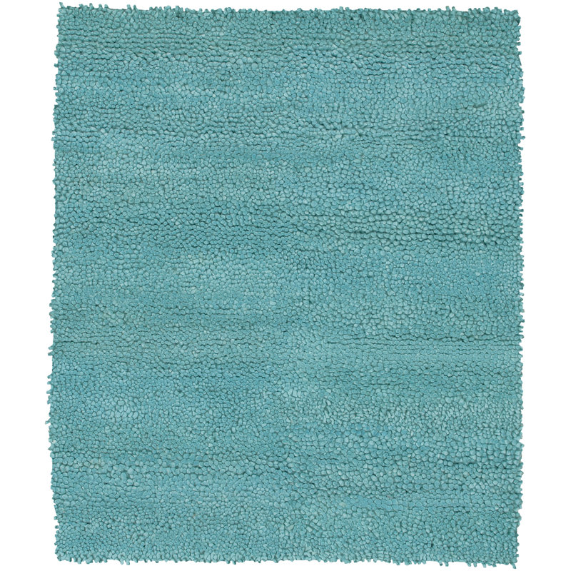 Strata Wool Area Rug in Blue, Rectangle 5' x 7'6"