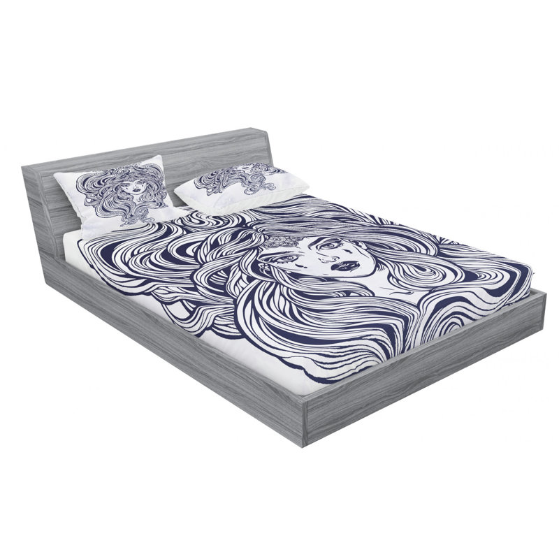 Ensemble de draps pour salon de coiffure, Ensemble de drap pour grand lit avec drap-housse