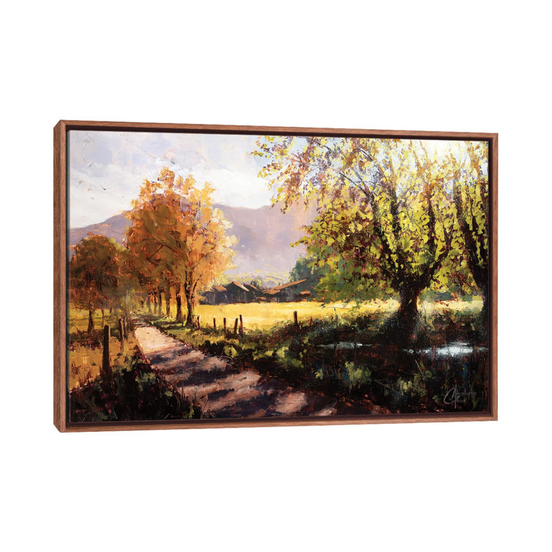 Français Alps en été par Christopher Clark-reproduction d’art, H 26 po x l 40 po x 1,5 po, Pas de tapis