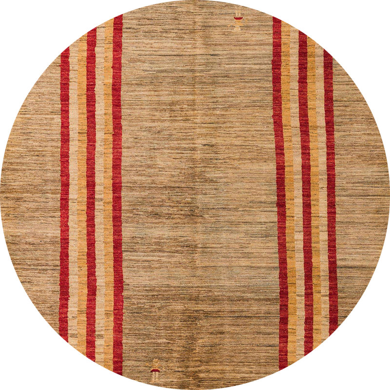 Abstract Indoor Rug, Round 5'