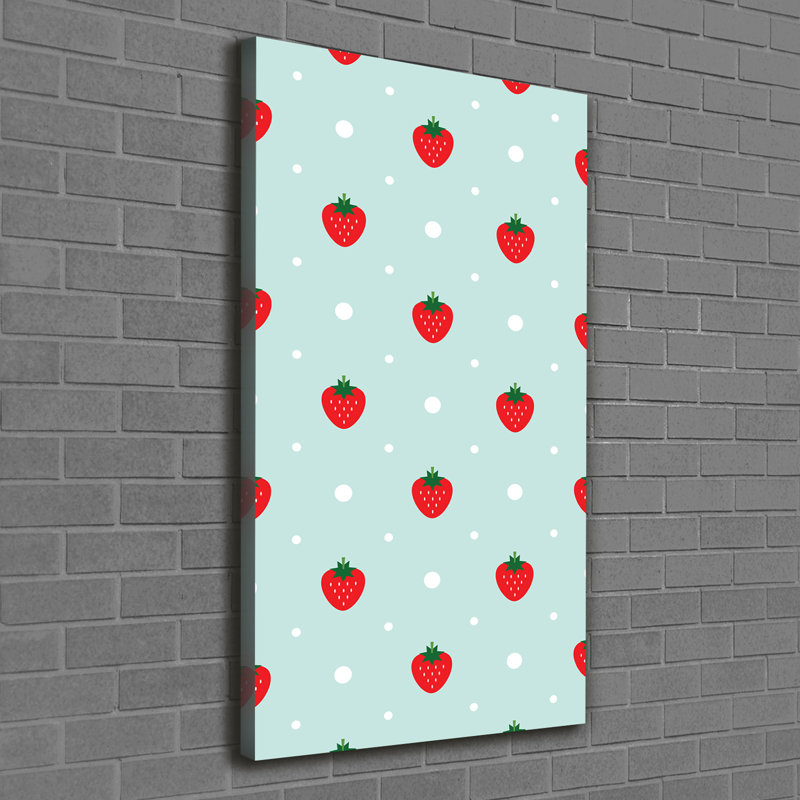 Strawberries - Wrapped Canvas Print