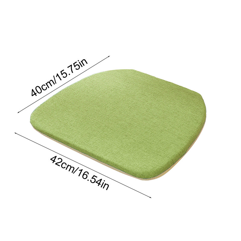 Coussins de chaise en forme de fer à cheval Summer Lin, Green