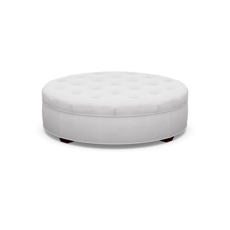 Round Ottoman, 8938-82, Walnut