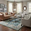 Blu Hand Knotted Wool Oriental Area Rug-63712370