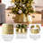 25.75"D Gold Metal Glitter Tree Collar-99071535-99071534