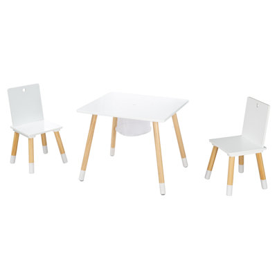 3 Piece Rectangular Activity Table Chair Set