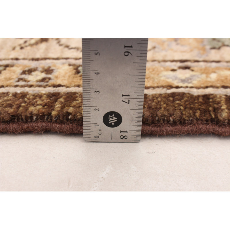 Tapis brun foncé Peshawar Oushak 4 pi 0 po x 6 pi 3 po