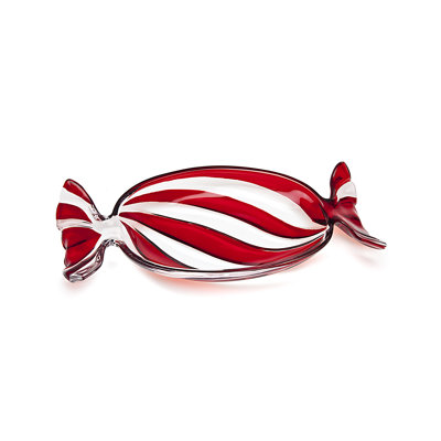 Godinger Christmas Peppermint Candy Tray