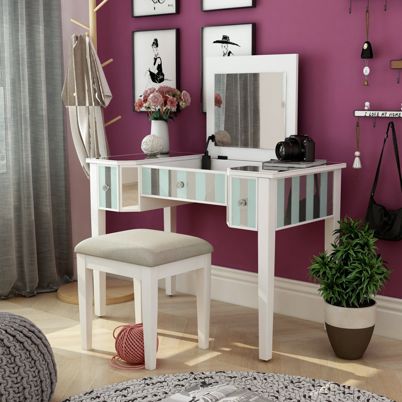 Ensemble de meuble-lavabo 3 pièces Darian, Blanc