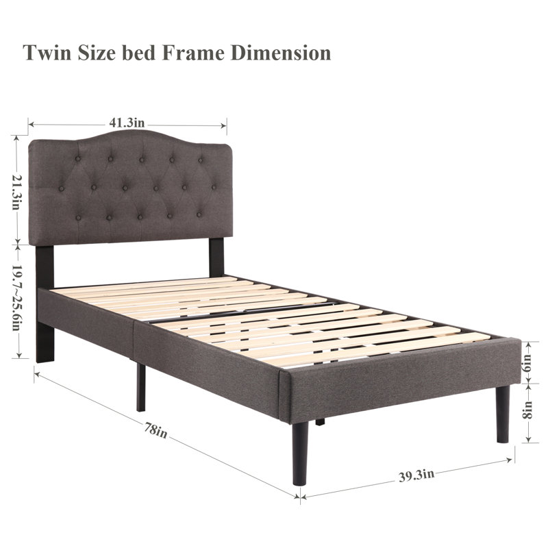 Ensemble de chambre à coucher avec lit et table de chevet 3 pièces Kempst, Marron, Simple