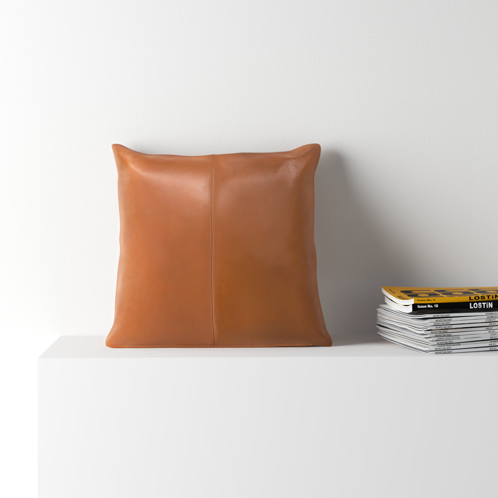 Norwell Leather/Suede Throw Pillow