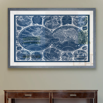 " World Globes Blueprint " by Paul Cezanne