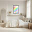 «Color Me», arc-en-ciel, lignes abstraites sur toile tendue, reproduction d'art sur toile, ensemble de 1-1966286464