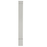 5"W x 90"H x 2"D with 13 3/8" Attached Plinth, Fluted Pilaster (each)