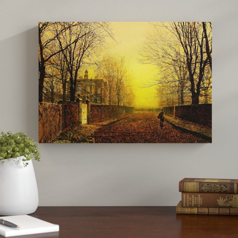 John Atkinson Grimshaw - Wrapped Canvas Painting, 70cm H x 100cm W