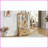 Curio Display Cabinet, American Retro Lighted Glass Cabinet with Adjustable Shelves, 2 Doors &amp; 1 Drawer | Oak-763622491