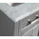 Lachine 24'' Single Bathroom Vanity with Carrara Marble Top with Mirror