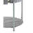 Yukino Gray High Gloss & Chrome Finish End Table
