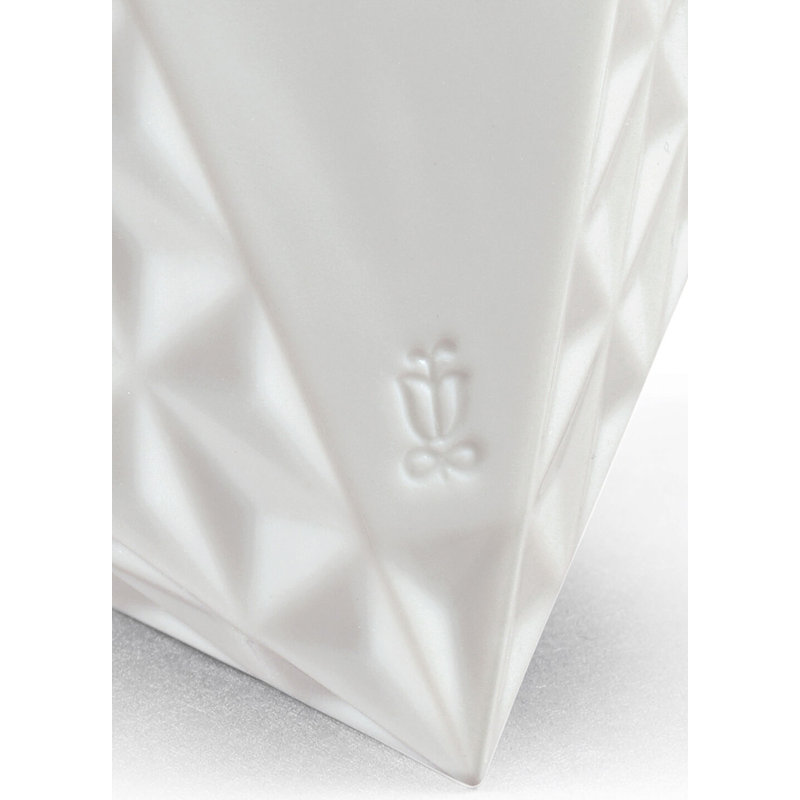 Hitoiki Analog Porcelain Mechanical Tabletop Clock in White