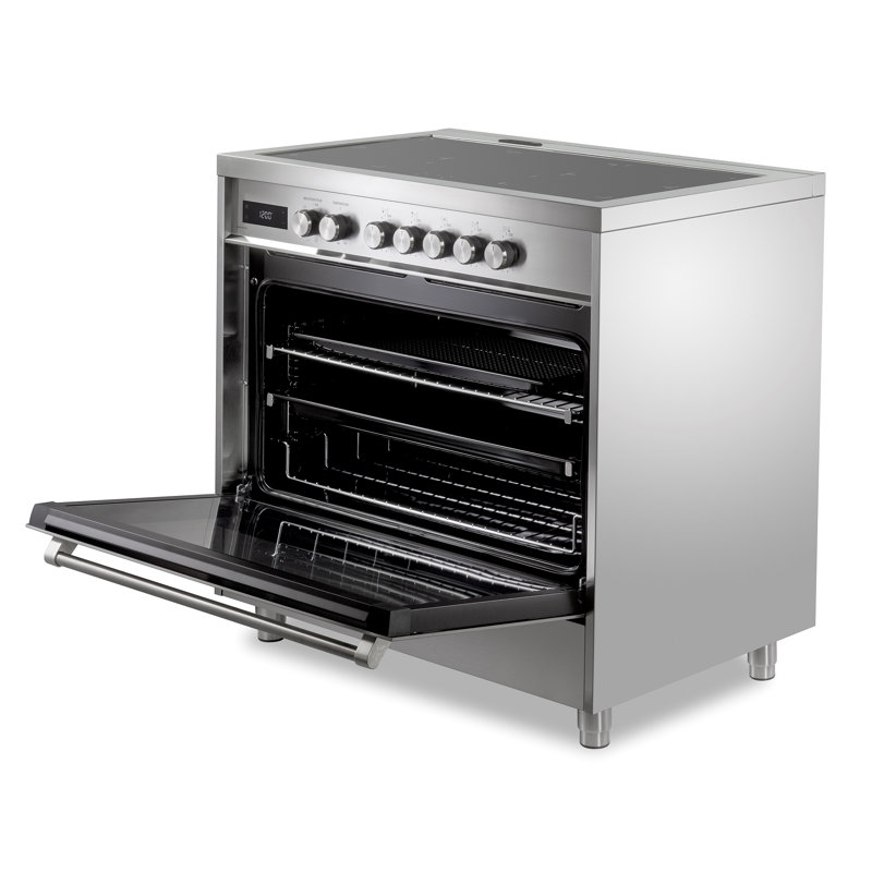 Cuisinière à induction Verona Ultima Series 36 pouces avec 5 éléments à induction, Inoxydable