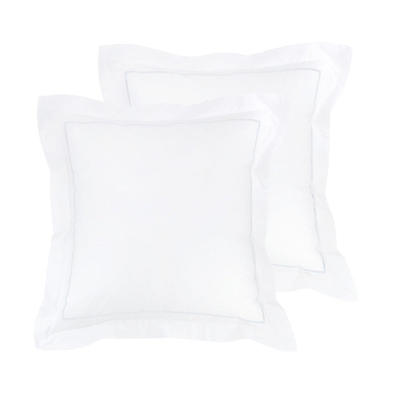 Taie décorative simple Bergeron, Blanc