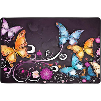 Tapis décoratif antidérapant pour chambre ou salon, 61 x 91 cm