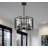 4-light Lantern Geometric Minimalist Marco Pendant Lamp or Semi Flush Mount-1667487324