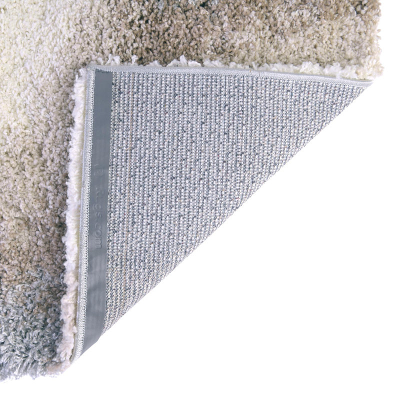 Abstract Indoor Rug, Runner 2' x 6'7", Gray/Beige