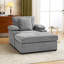 Chaise d'appoint rembourrée avec repose-pieds-474802761