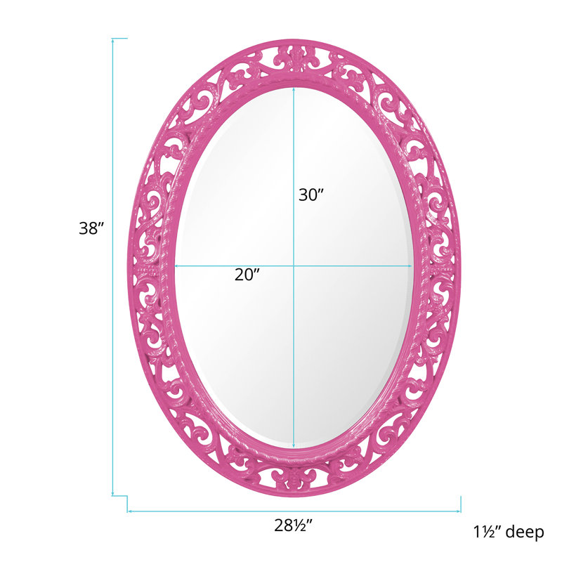 Miroir d'appoint Hillpoint, Rose vif