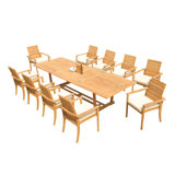 Algrave Outdoor 11 - Piece Teak Dining Set