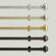 Manor 1” Single Curtain Rod with Rounded Globe Finial Design, Polished Nickel -32"W x 78"L-774657448-774657452