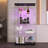 Tawny  Glass Display Cabinet 4 Shelves With Door-1593016166