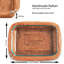 Rectangle Rattan Casserole Set