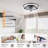 20'' Flush Mount Ceiling Fan with Light and Remote, 7-Blade Low Profile Fan, Dimmable 3CCT LED, Quiet Reversible DC Motor, 6 Speeds, Timer-778436127