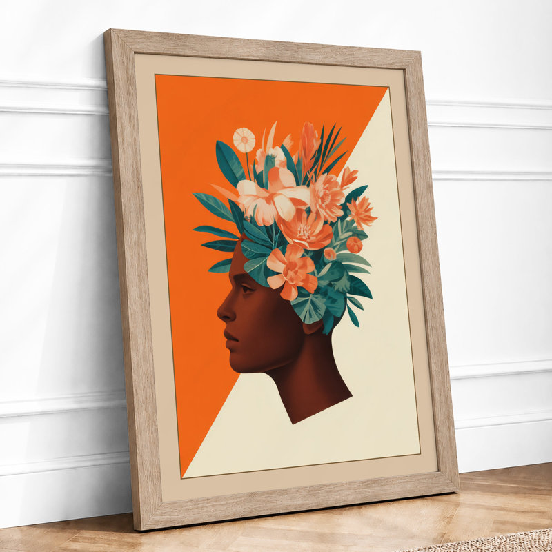 Flourishing Mind Modern - Print, A1 - 84.1 x 59.4 cm, Oak