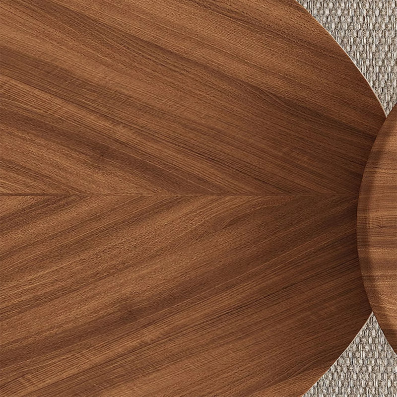 Table basse ovale en bois massif Modern Creative