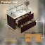 Meuble-lavabo mural 36 po au fini noyer avec armoire en bois massif et comptoir une pièce en acrylique-1465782680-1465782684-1465782759