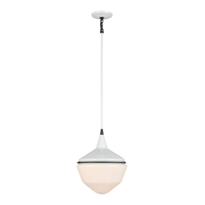 Mini-luminaire suspendu 1 lumière Mid-Century Schoolhouse